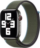 Nylon Sport Loop Bandje - Groen/Blauw - Invernessgroen- Voor Apple Watch - 38/40mm