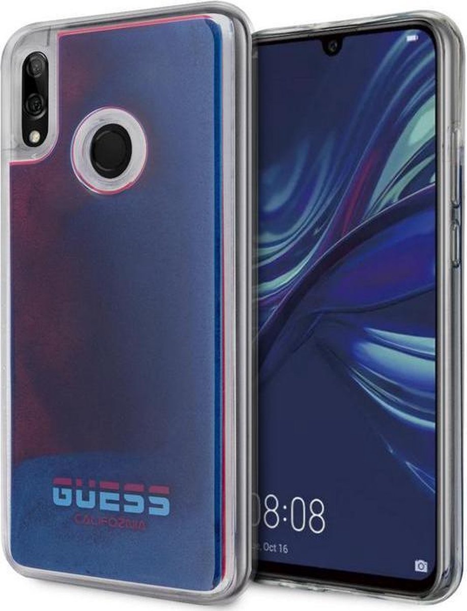 Guess Liquid Glow in the Dark Hard Case - Huawei P Smart 2019 - Blauw