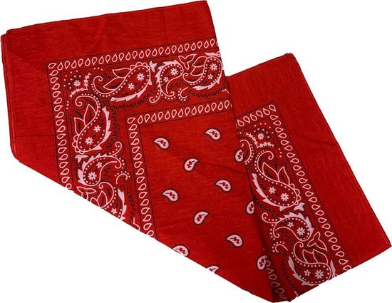 Anoniem rouw Trouw Boeren zakdoek - zakdoek - katoen - rode zakdoek - 55cm - rood | bol.com