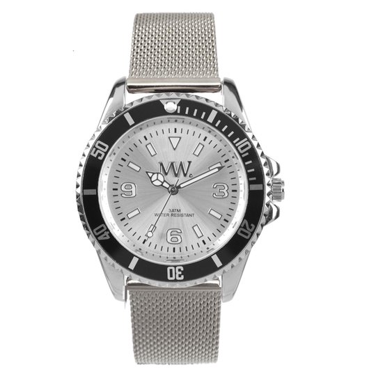 Meye Watch "007" Nato zilverkleurig met zwart horloge