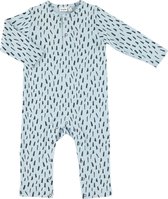 Trixie Onesie Blue Meadow Lang Katoen Lichtblauw Maat 62/68