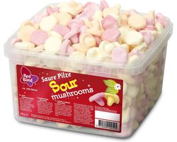 Red Band Sour Mushrooms 680 gram - snoep