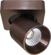 Plafondlamp Laguna 1L Brons - LED 6W 2700K 540lm - IP20 - Dimbaar > spots verlichting led brons | opbouwspot led brons | plafondlamp brons | spotje led brons | led lamp brons | design lamp brons