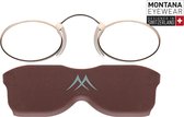 Montana Nose Reader Leesbril Ovaal Goud +1,00