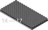 Uponor Tecto noppenplaat 1450 x850mm ND 11mm plaat=1.12m2, prijs=per plaat, verp=14 platen zwart