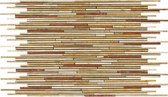 Alfa Mosaico Mozaiek Mármol mix herfstbruin sticks (interlock) 1,0x10,0x0,8 cm -  Mix, Bruin Prijs per 1 matje.
