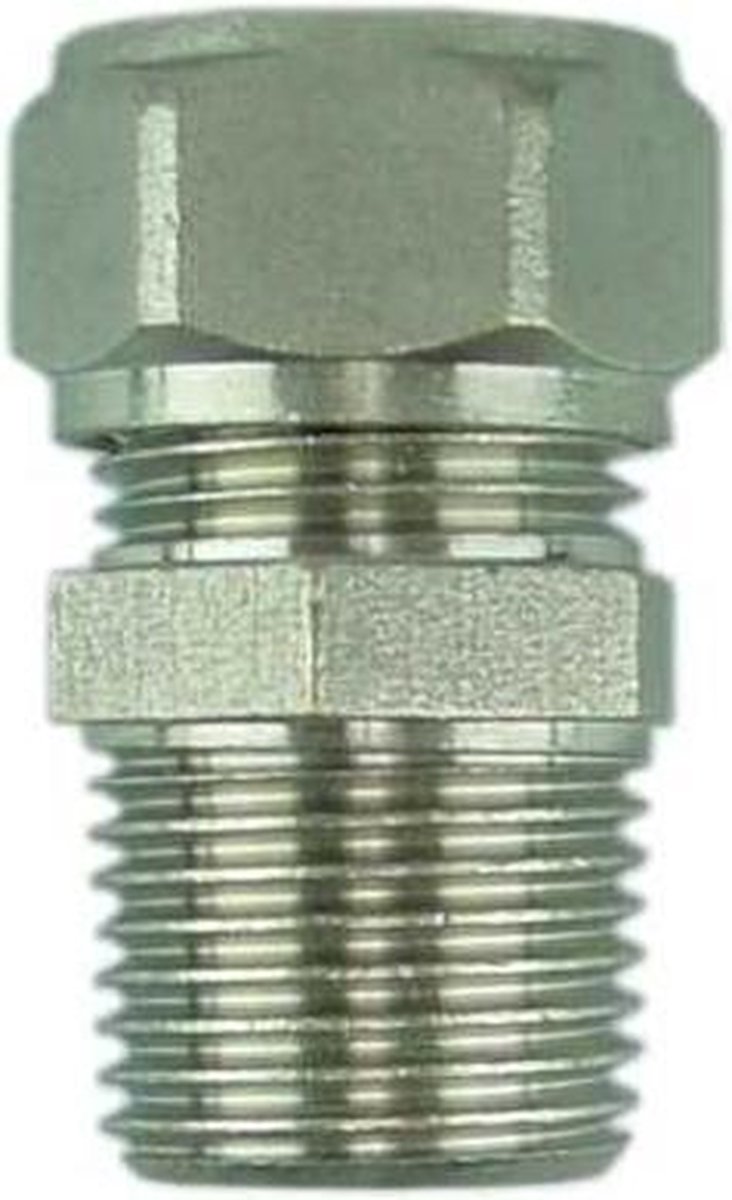 Sub radiatorkoppeling 1/2 x 15 mm knel recht, messing