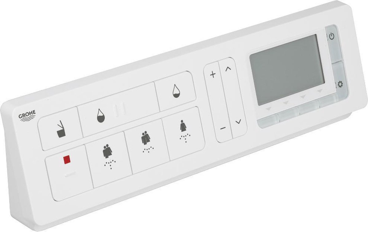 GROHE afstandsbediening 14926_1, voor GROHE Sensia Arena douche-wc 39 354 SH0 en 39 354 SH1, inclusief wandhouder, met batterijen, 14926001