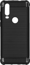 Xtreme Softcase Backcover Motorola One Action hoesje - Zwart