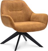 Happy Chairs - Fauteuil Alvaro - Velvet Cognac