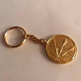 Sleutelhanger Darts Goud 1 stuk LAATSTE STUK!!