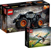 LEGO Technik Bundel 2021 - Lego 42119 Technic Monster Jam  + LEGO Technic 42117 Race Plane