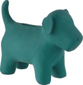 J-Line Spaarpot Hond Poly Blauw Set van 2 stuks