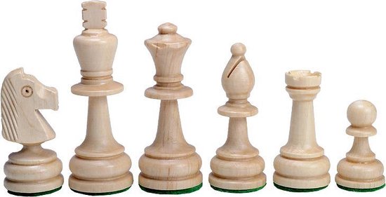 Thumbnail van een extra afbeelding van het spel Chess the Game - Groot houten schaakspel - Decoratieve Staunton schaakstukken - Bestseller!