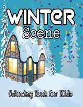 Winter Scene Coloring Book for Kids