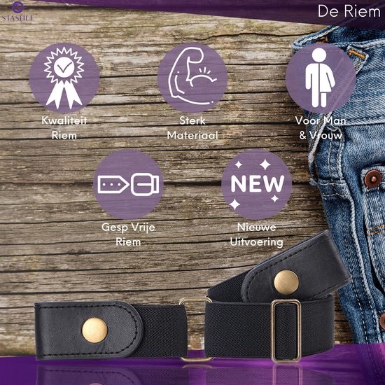 Gesp-Gratis Riem Voor Jean Broek, Jurken, geen Ges... – Vicedeal