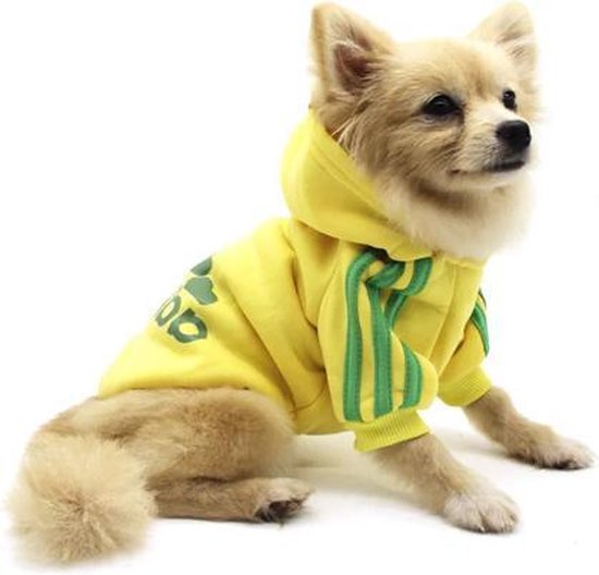 Adidog Hoodie - Pull pour chien taille L - Rose - Vêtements pour chien - Petit chien - 2,5 à 3,5 kg