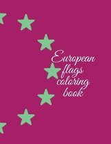 European flags coloring book