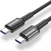 USB-C naar USB-C Kabel - Oplaad en Data Kabel - 1 Meter - Ondersteund Snelladen
