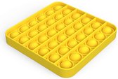 Pop it fidget toy - Vierkant geel