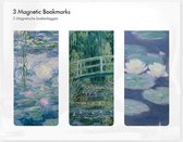 Set van 3 Magnetische Boekenleggers, Monet
