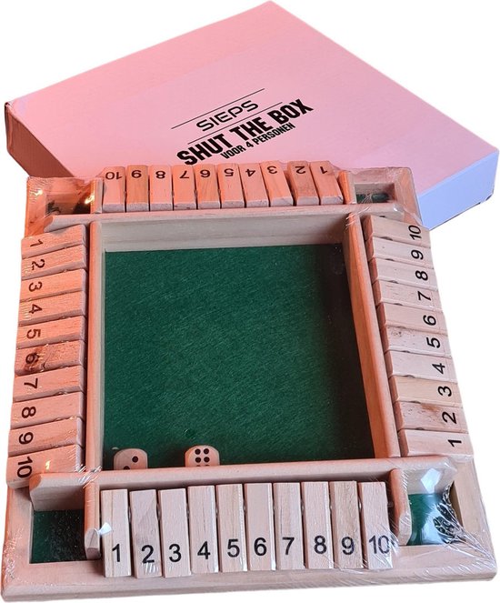 Shut The Box 4 Spelers - Rekenspel