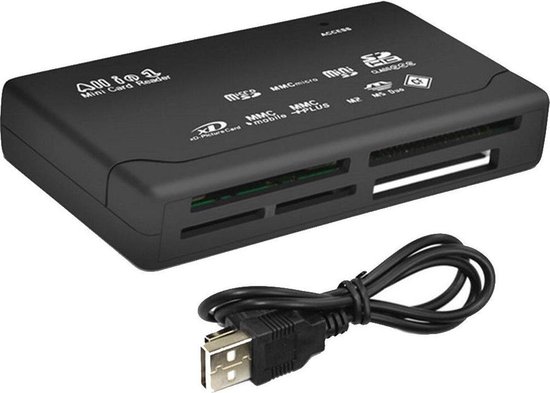 Lecteur de carte tout-en-un pratique - Lecteur de carte USB - Carte SD,  Compact Flash,... | bol.com