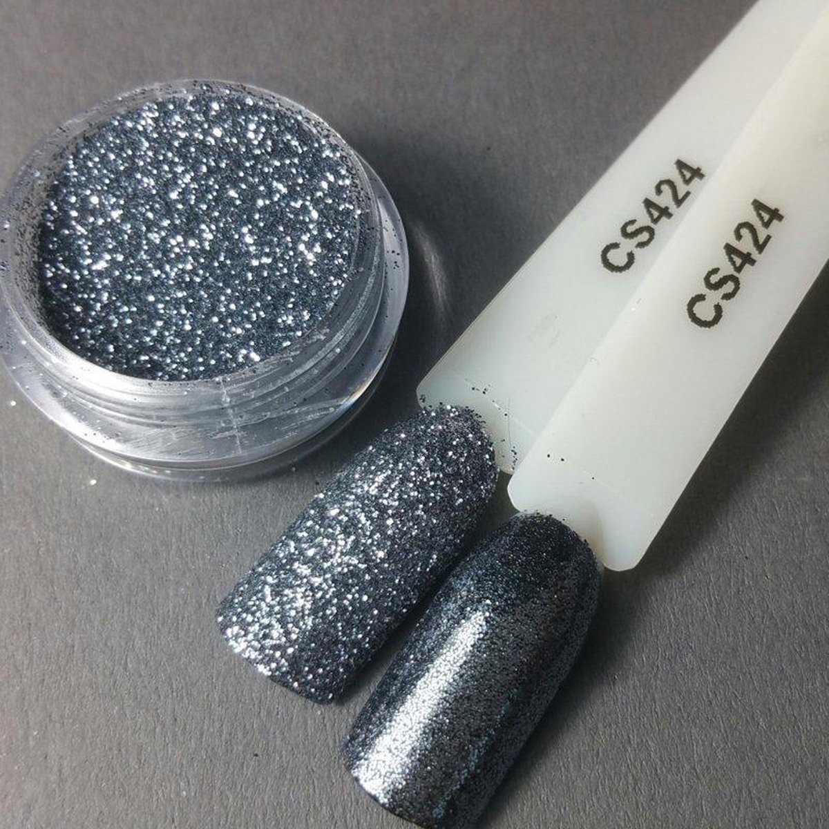 Goedkoopste Nagel glitter - Korneliya Crystal Sugar 424 Steel