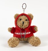 Memoriez Teddybeer sleutelhanger met rode trui