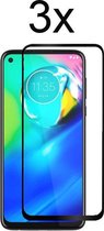 Motorola G8 Power Screenprotector - Beschermglas Motorola Moto G8 Power Screen Protector Glas - Full cover - 3 stuks