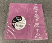 50x dubbele blanco kaarten, paars, van Pollen Clairefontaine, 13,5cm x 13,5cm.