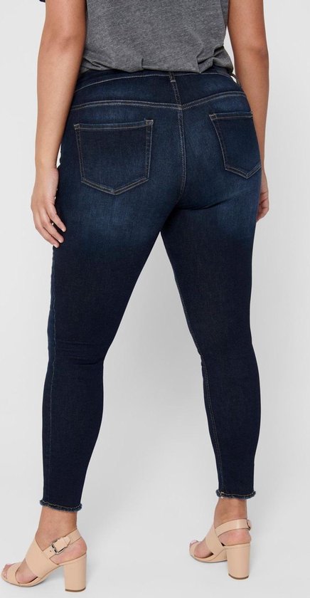 Only Carmakoma Carwilly Broek/jeans Donkerblauw Maat 46/32 | bol.com