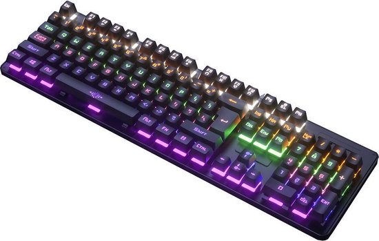 Mechanische gaming toetsenbord en muis combo-set, RGB-verlichte toetsen, speciale multimediatoetsen, mini 60% toetsenbord, morsbestendig, 6400 dpi programmeerbare gamingmuis, muizenpad, QWERTY Mechanische gaming toetsenbord en muis combo-set, RGB-verlichte toetsen, speciale multimediatoetsen, mini 60% toetsenbord, morsbestendig, 6400 dpi programmeerbare gamingmuis, muizenpad, QWERTY