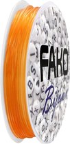 Fako Bijoux® - Elastisch Nylon Draad - Rijgdraad - Sieraden Maken - 0.8mm - 8 Meter - Oranje