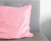 2x Luxe Glans Satijn Kussenslopen Roze | 60x70 | Goed Voor De Haar En Huid | Tegen Acne En Onzuiverheden