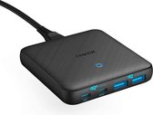 Anker PowerPort Atom III Slim wandlader dubbele USB-C poorten (45 W Max), 63 W  Poort PIQ 3.0 & GaN geschikt voor USB C laptops, iPad Pro, iPhone, Galaxy, Pixel