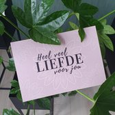 Heel veel LIEFDE voor jou | Set van 5 Ecovezel Wenskaarten in A5 formaat incl. Enveloppen | Duurzame Christelijke Wenskaart 1 Korintiërs 13 vers 8 | Faith Lifeline