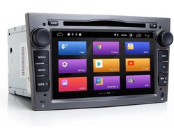 Opel (2002-2014) Android 10.0 navigatie 2GB+16GB DVD Speler Opel Corsa Astra Vectra Antara Vivaro Combo Meriva Zafira Signum Tigra Twintop GRIJS