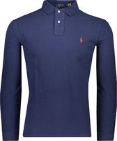 Polo Ralph Lauren  Polo Blauw Getailleerd - Maat XL - Heren - Lente/Zomer Collectie - Katoen