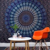 Mandala - Wandkleed - Katoen - 200x230 cm - Muurdecoratie - Bedsprei