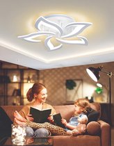 UnicLamps LED Bluetooth - 5 Sterren Plafondlamp Wit - Met Afstandsbediening - Smart lamp - Dimbaar Met App - Woonkamerlamp - Moderne lamp - Plafoniere