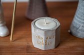 Concrete Jungles - Kaars van eco beton, 24 karaat goud - Too Hot To Candle