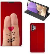 Stand Case Cadeau voor Vrouw Geschikt voor Samsung Galaxy A32 5G Smart Cover Liefde