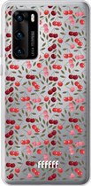 6F hoesje - geschikt voor Huawei P40 -  Transparant TPU Case - Cherry's #ffffff