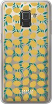 6F hoesje - geschikt voor Samsung Galaxy A8 (2018) -  Transparant TPU Case - Lemons #ffffff