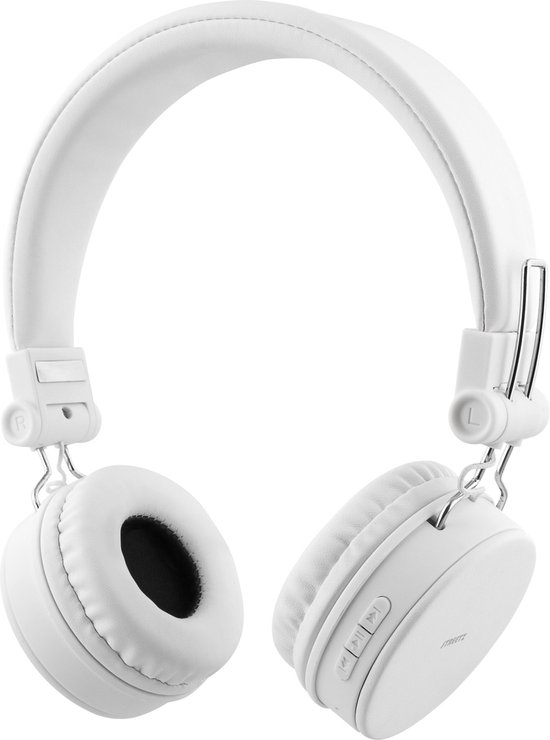 Deltaco HL-BT403 écouteur/casque Avec fil &sans fil Arceau Appels/Musique Bluetooth  Blanc | bol