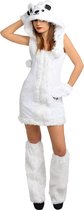 FUNIDELIA Ijsbeer Kostuum voor Dames - Dieren Kostuum - Maat: XL - Wit