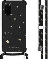 iMoshion Design hoesje met koord voor de Samsung Galaxy S20 - Sterren - Zwart / Goud