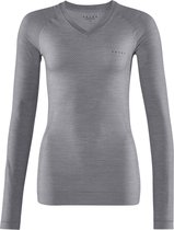 FALKE dames lange mouw shirt Wool-Tech Light - thermoshirt - grijs (grey-heather) - Maat: XL