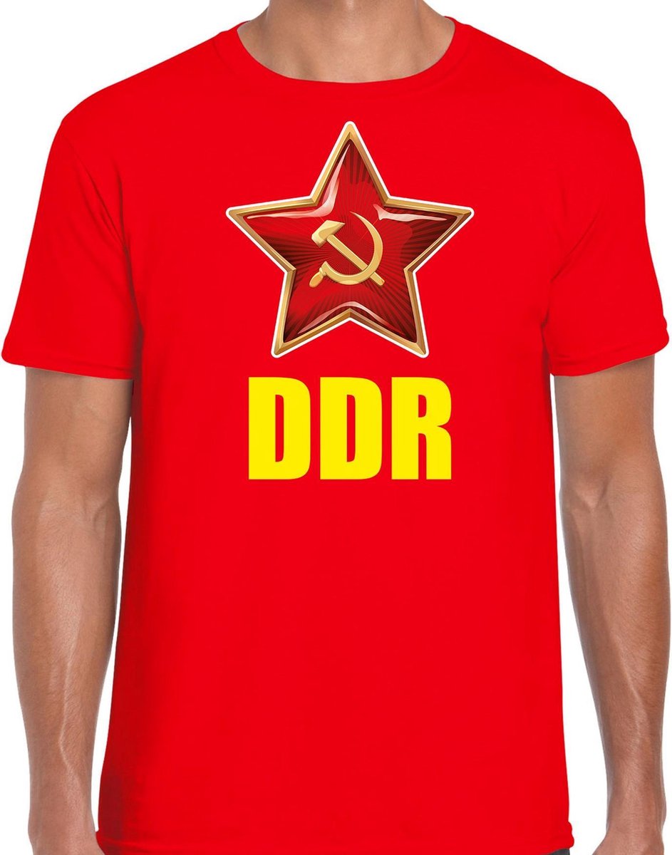 Recensent Het koud krijgen vuurwerk DDR / Duitsland t-shirt rood voor heren - communistisch verkleed shirt -...  | bol.com